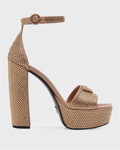 prada double ankle strap sandal|Prada platform heels.